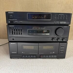 Sony LBT-D107 Stereo Deck Receiver System Graphic Equalizer Cassette Deck READ